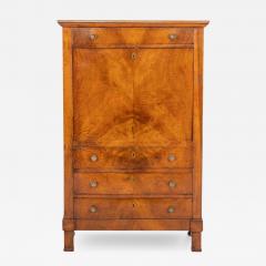 Italian 19th Century Walnut Secr taire Abattant with Fitted Interior - 4601323