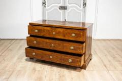 Italian 19th Century Walnut and Mahogany Three Drawer Commode with Inlay - 3626310