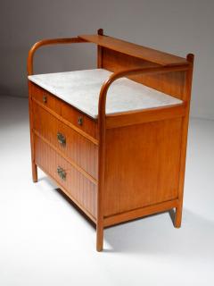 Italian 50s Chest of Drawers with Marble Top - 4728352