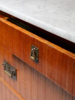 Italian 50s Chest of Drawers with Marble Top - 4728353