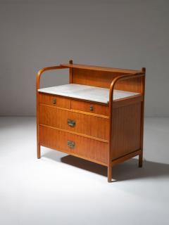 Italian 50s Chest of Drawers with Marble Top - 4814695
