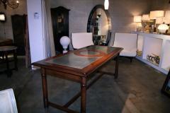 Italian 50s Inlaid Zinc Oak Table - 502972