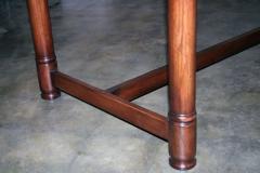 Italian 50s Inlaid Zinc Oak Table - 502975