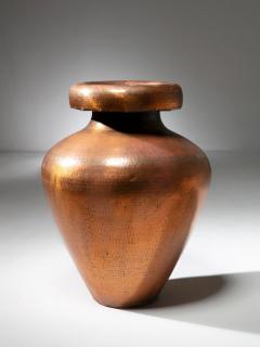Italian 50s Large Copper Plated Umbrella Stand - 4724731