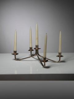 Italian 50s Silver Candle Holder - 4725234