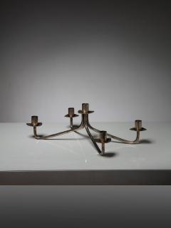 Italian 50s Silver Candle Holder - 4725235