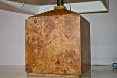 Italian 50s Wood Veneer Table Lamp - 502910