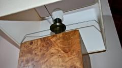 Italian 50s Wood Veneer Table Lamp - 502912