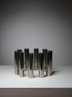Italian 70s Steel Candle Holder - 4725299
