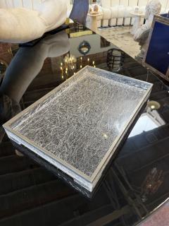 Italian Acrylic and Chrome Serving Tray 1970s - 4689516