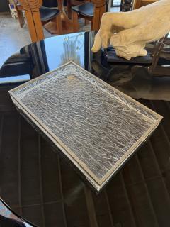 Italian Acrylic and Chrome Serving Tray 1970s - 4689518