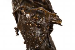 Italian Antique Bronze Sculpture Flight from Egypt 1892 Ernesto Bazzaro - 4798903
