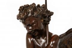 Italian Antique Bronze Sculpture Genius of Franklin by Giulio Monteverde - 4517871