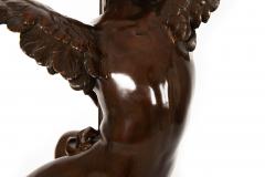 Italian Antique Bronze Sculpture Genius of Franklin by Giulio Monteverde - 4517874