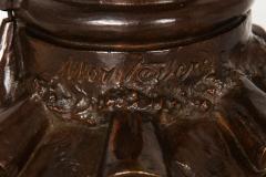 Italian Antique Bronze Sculpture Genius of Franklin by Giulio Monteverde - 4517876