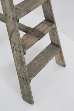 Italian Antique Decorative Grey Wooden Staircase - 3657734