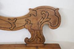 Italian Antique Rustic Bench in Carved Walnut Wood - 3722066