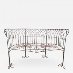 Italian Antique Wrought Iron Bench - 571080