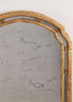 Italian Arched Paneled Giltwood Mirror circa 1820 - 4477397