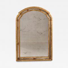Italian Arched Paneled Giltwood Mirror circa 1820 - 4477464