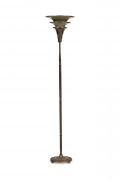 Italian Art Deco 3 Tier Torchiere Floor Lamp - 4661229