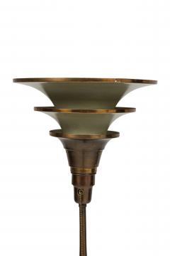 Italian Art Deco 3 Tier Torchiere Floor Lamp - 4661230