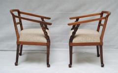 Italian Art Deco Armchairs with Ottoman circa 1925 - 570234