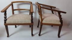 Italian Art Deco Armchairs with Ottoman circa 1925 - 570237