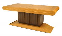 Italian Art Deco Birdseye Maple Bar Cabinet Coffee Table - 1379205