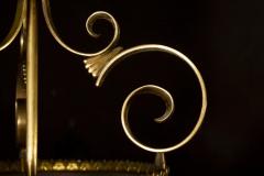 Italian Art Deco Brass Lantern or Pendant 1940s - 3063285