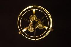 Italian Art Deco Brass Lantern or Pendant 1940s - 3063287