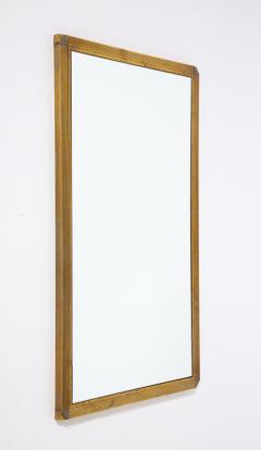 Italian Art Deco Brass Mirror Italy circa 1940 - 3362602
