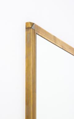Italian Art Deco Brass Mirror Italy circa 1940 - 3362603
