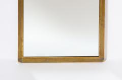 Italian Art Deco Brass Mirror Italy circa 1940 - 3362608