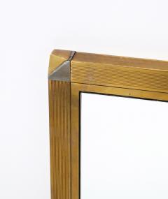 Italian Art Deco Brass Mirror Italy circa 1940 - 3362609