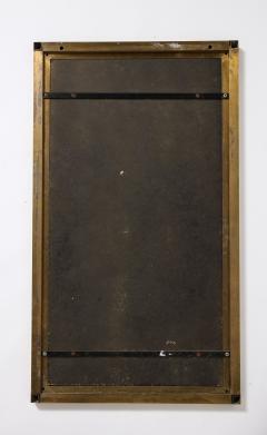 Italian Art Deco Brass Mirror Italy circa 1940 - 3362622