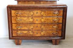 Italian Art Deco Chest of Drawers with Mirror Restored - 3276917