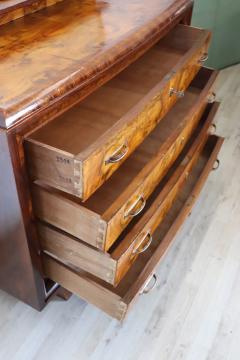 Italian Art Deco Chest of Drawers with Mirror Restored - 3276921