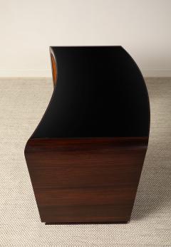 Italian Art Deco Curved Writing Desk circa 1930 - 4783024