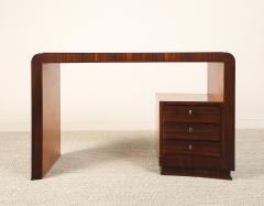 Italian Art Deco Curved Writing Desk circa 1930 - 4783027