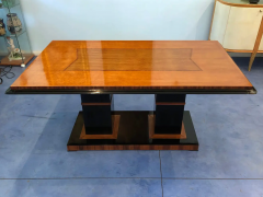 Italian Art Deco Dining Table in Maple with Decoration 1940s - 2603287