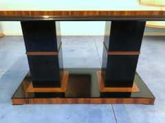 Italian Art Deco Dining Table in Maple with Decoration 1940s - 2603288