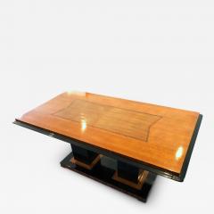 Italian Art Deco Dining Table in Maple with Decoration 1940s - 2613122