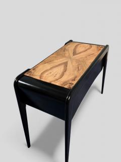 Italian Art Deco Ebonized Coffee or Support Table 1940s - 4479815