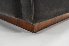 Italian Art Deco Lounge Chairs in Petrol Mohair Italy 1930s - 3163647