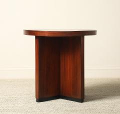 Italian Art Deco Mahogany Side Table circa 1930 - 4782945