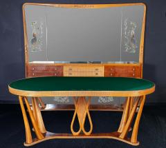 Italian Art Deco Sideboard Console Table with Mirror Attributed to Borsani 1940 - 1501838