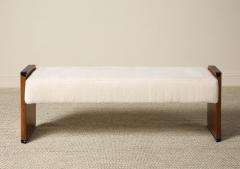 Italian Art Deco Walnut Bench circa 1940 - 4783040