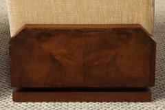 Italian Art Deco Walnut Foot Stool circa 1930 - 4783960