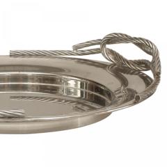 Italian Art Moderne Silver Plate Tray - 4197651